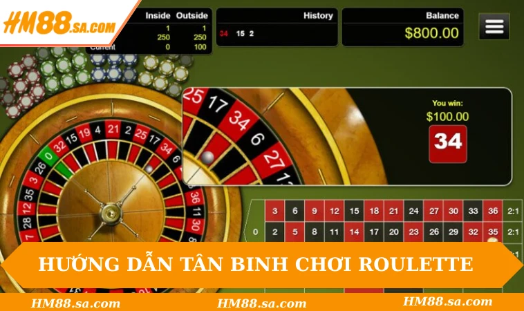 Hướng dẫn tân binh chơi Roulette trực tuyến