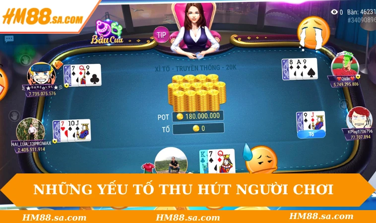 Cách Chơi Xì Tố Tại HM88 - Quy Trình Chuẩn Cho Newbie 3 Những yếu tố cốt lõi thu hút người chơi tại Hm88